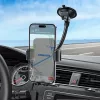 HOCO univerzális műszerfalra/szélvédőre helyezhető autós tartó 4,5-7 '' méretű készülékekhez - HOCO H38 Car Holder - fekete