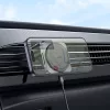HOCO szellőzőrácsba illeszthető vezeték nélküli mágneses autós tartó/gyorstöltő MagSafe funkcióval - 15 W - HOCO HW15 Wireless Fast Charge Car Holder - fekete