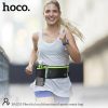 HOCO univerzális övtáska sportoláshoz, túrázáshoz - HOCO Bag05 Multifunctional Sports Waist Bag - fekete/zöld