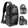 KandF Concept Beta Messenger egyvállas hardshell kamera hátizsák 10L, fekete