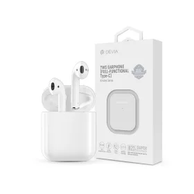   Devia TWS Bluetooth sztereó headset v5.3 + töltőtok - Devia Kintone Series TWS Earphone Full-Functional Type-C - fehér