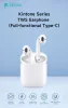 Devia TWS Bluetooth sztereó headset v5.3 + töltőtok - Devia Kintone Series TWS Earphone Full-Functional Type-C - fehér