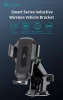 Devia műszerfalra / szélvédőre helyezhető vezeték nélküli autóstöltő/tartó - Devia Smart Series Inductive Wireless Vehicle Bracket - 15W - Qi szabványos - fekete