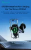 Devia műszerfalra / szélvédőre helyezhető vezeték nélküli autóstöltő/tartó - Devia Smart Series Inductive Wireless Vehicle Bracket - 15W - Qi szabványos - fekete