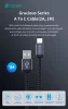 Devia Gracious Series 10W USB/Type-C adat-és töltőkábel 1m - fekete