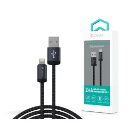   Devia Gracious Series v2 12W USB/Lightning adat-és töltőkábel 1m - fekete