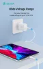 Devia Smart Series 30W GaN PD+QC hálózati gyorstöltő adapter + Type-C/Lightning kábel - fehér