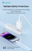 Devia Smart Series 30W GaN PD+QC hálózati gyorstöltő adapter + Type-C/Lightning kábel - fehér
