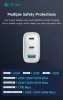 Devia Extreme Speed Series 65W GaN PD gyorstöltő adapter USB+2xType-C - fehér