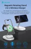 Devia Extreme Speed Series 15W Qi 3 In 1 vezeték nélküli töltő Smartphone/iWatch/Airpods - fehér
