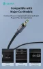 Devia iPure Series Woven AUX 3,5mm jack/Type-C audio kábel 1m - fekete