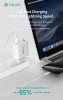 Devia Extreme Speed Series 65W GaN PD hálózati gyorstöltő adapter USB+2xType-C+Type-C kábel - fehér