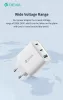 Devia Extreme Speed Series 65W GaN PD hálózati gyorstöltő adapter USB+2xType-C+Type-C kábel - fehér