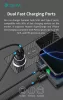 Devia Extreme Speed Series 30W PD+QC USB+Type-C autós töltő adapter+Type-C/Type-C kábel 1m - fekete