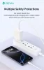 Devia Rocket Series 45W PD+QC hálózati gyorstöltő adapter + Type-C/Type-C kábel - fehér