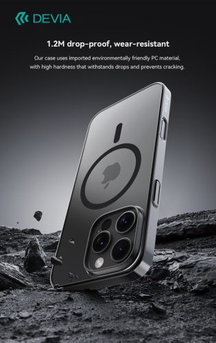 Devia Glimmer Magnetic Series tok - Apple iPhone 16 Pro - fekete