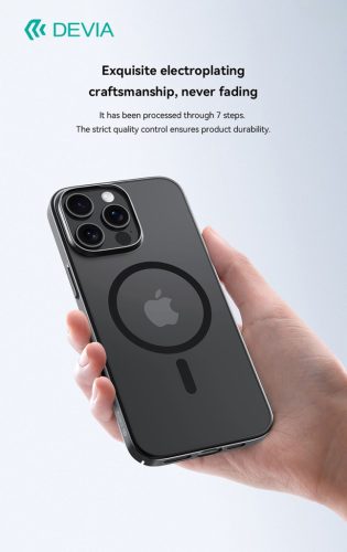 Devia Glimmer Magnetic Series tok - Apple iPhone 16 Pro - fekete