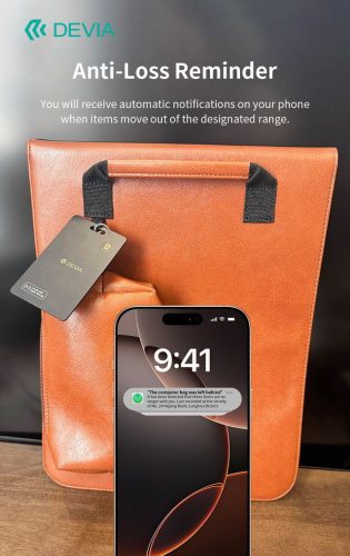 Devia Lite Tag Anti-Lost Device helymeghatározó kártya - fekete