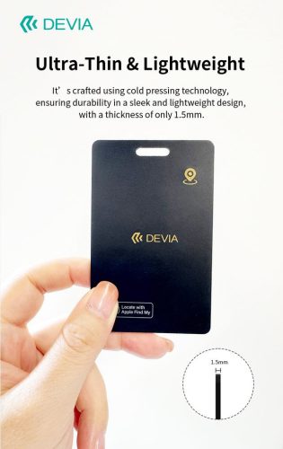Devia Lite Tag Anti-Lost Device helymeghatározó kártya - fekete