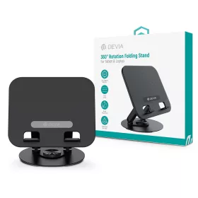   Devia 360°-ban forgatható asztali tablet/laptop tartóállvány - fekete