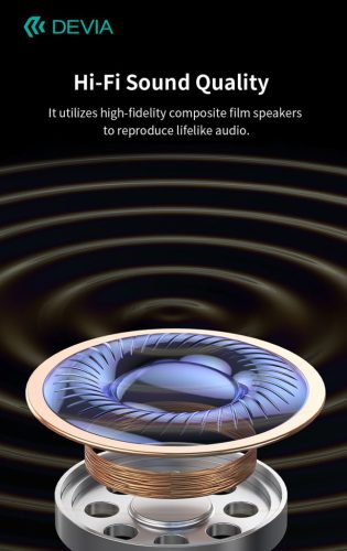 Devia TWS-Pro2 with Screen ANC Bluetooth sztereó headset - fehér