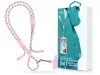 Devia Cable Pro5 Woven 60W PD Type-C/Type-C adat- és töltőkábel + nyakpánt 1.6m - pink