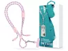 Devia Cable Pro5 Woven 27W PD Type-C/Lightning adat- és töltőkábel + nyakpánt 1.6m - pink