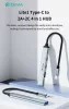 Devia Lite1 4 in 1 Hub - USB-C 3.1 - USB 3.0/USB 2.0/2xType-C elosztó/adapter - szürke