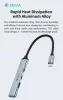Devia Lite1 4 in 1 Hub - USB-C 3.1 - USB 3.0/USB 2.0/2xType-C elosztó/adapter - szürke