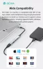 Devia Lite1 4 in 1 Hub - USB-C 3.1 - USB 3.0/USB 2.0/2xType-C elosztó/adapter - szürke