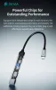 Devia Lite1 4 in 1 Hub - USB-C 3.1 - USB 3.0/USB 2.0/2xType-C elosztó/adapter - szürke