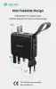 Devia Global 45W PD+QC hálózati gyorstöltő utazó adapter (CN/JP/US/EU/UK/AU) - fekete