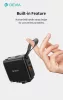 Devia Global 45W PD+QC hálózati gyorstöltő utazó adapter (CN/JP/US/EU/UK/AU) - fekete