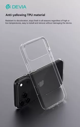 Devia Naked Series szilikon tok - Apple iPhone 17 - átlátszó