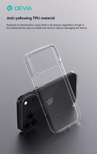 Devia Naked Series szilikon tok - Apple iPhone 17 Pro - átlátszó