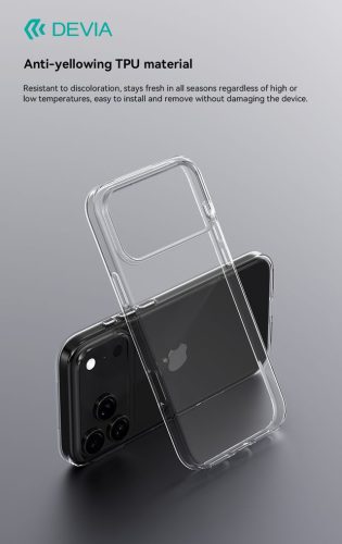 Devia Naked Series szilikon tok - Apple iPhone 17 Pro Max - átlátszó