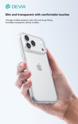 Devia Naked Series szilikon tok - Apple iPhone 17 Pro Max - átlátszó