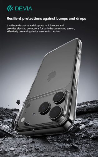 Devia Naked Series szilikon tok - Apple iPhone 17 Pro Max - átlátszó