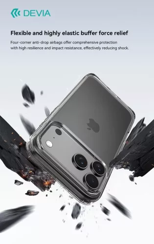 Devia Pure Clear ütésálló tok - Apple iPhone Air - átlátszó