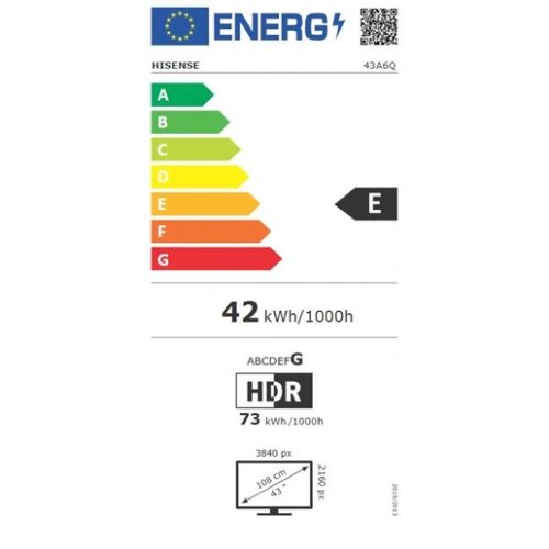 Hisense 43A6Q uhd smart led tv