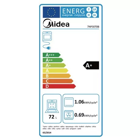Midea 7NP30T0B sütő beépíthető elektromos