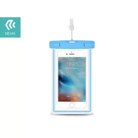   Univerzális vízálló védőtok max. 5,5'' méretű készülékekhez - Devia Ranger      Fluorescence Waterproof Bag - kék