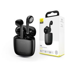   Baseus TWS Bluetooth sztereó headset v5.0 + töltőtok - Baseus W04 True Wireless Earphones with Charging Case - fekete