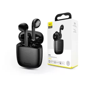   Baseus TWS Bluetooth sztereó headset v5.0 + töltőtok - Baseus W04 True Wireless Earphones with Charging Case - fekete