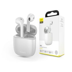   Baseus TWS Bluetooth sztereó headset v5.0 + töltőtok - Baseus W04 True Wireless Earphones with Charging Case - fehér