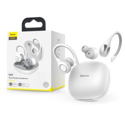   Baseus TWS Bluetooth sztereó headset v5.0 + töltőtok - Baseus W17 True Wireless Earphones with Charging Case - fehér