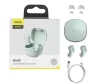 Baseus TWS Bluetooth sztereó headset v5.0 + töltőtok - Baseus WM01 True WirelessEarphones with Charging Case - zöld