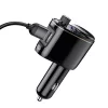 Baseus Bluetooth FM-transmitter/szivargyújtó töltő - 2xUSB + MP3 - Baseus       RH01/S05 - fekete
