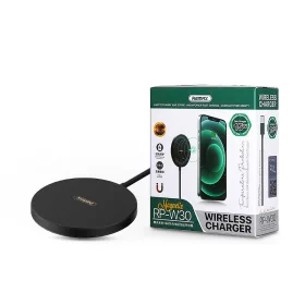   Remax Qi univerzális vezeték nélküli töltő állomás - 15W - Remax RP-W30 MagneticMagSafe Fast Charger - fekete