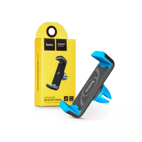   Univerzális szellőzőrácsba illeszthető PDA/GSM autós tartó - HOCO CPH01 Air Outlet Stents Car Holder - fekete/kék